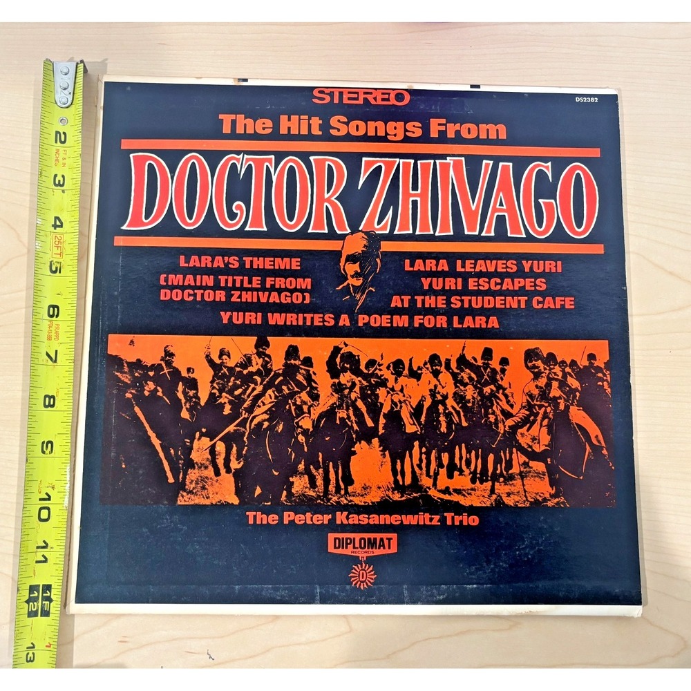 Vintage Doctor Zhivago Soundtrack LP Peter Kasenetz Trio Diplomat Stereo Vinyl
